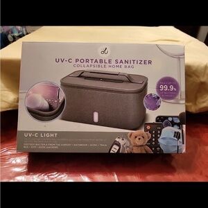 UV-C Portable Sanitizer Collapsible Home Bag - Gray